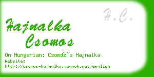 hajnalka csomos business card